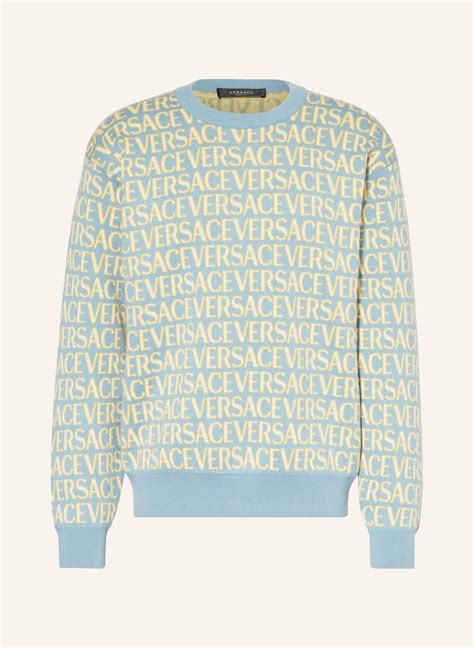 versace pullover hellblau|Versace clothing line.